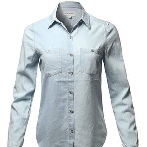 NWT Chambray Button-Down